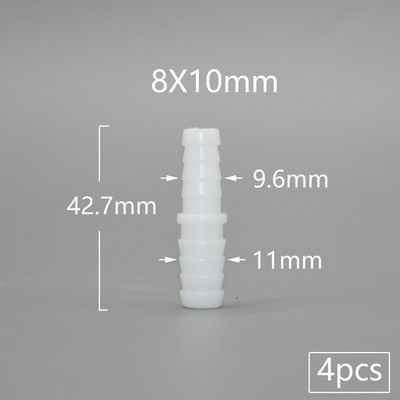 4/6/8/9/10/11/12 mm PE žarna Maisto klasės perėjimo tiesioginės jungtys Reduktoriaus montavimas Akvariumo bako oro siurblio adapteris drėkinimo jungtis