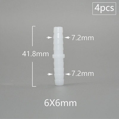 4/6/8/9/10/11/12 mm PE žarna Maisto klasės perėjimo tiesioginės jungtys Reduktoriaus montavimas Akvariumo bako oro siurblio adapteris drėkinimo jungtis