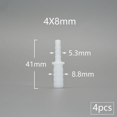 4/6/8/9/10/11/12 mm PE žarna Maisto klasės perėjimo tiesioginės jungtys Reduktoriaus montavimas Akvariumo bako oro siurblio adapteris drėkinimo jungtis