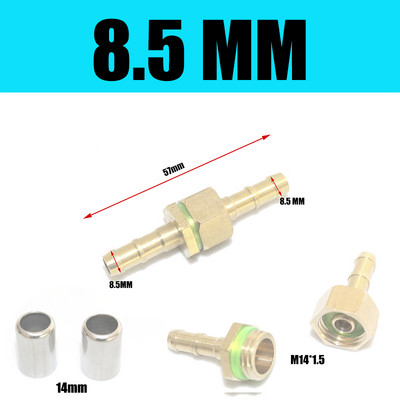NuoNuoWell 1vnt žalvarinės žarnos remonto jungtis 6.5/7/8/8.5/9/10/13mm vienodo dydžio jungiamojo vamzdžio adapteris su laisva mova