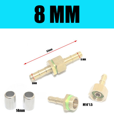 NuoNuoWell 1vnt žalvarinės žarnos remonto jungtis 6.5/7/8/8.5/9/10/13mm vienodo dydžio jungiamojo vamzdžio adapteris su laisva mova