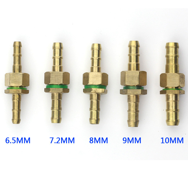 NuoNuoWell 1vnt žalvarinės žarnos remonto jungtis 6.5/7/8/8.5/9/10/13mm vienodo dydžio jungiamojo vamzdžio adapteris su laisva mova