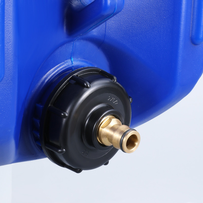 IBC vandens rezervuaro adapteris 60 mm grubus sriegis iki 1/2" 3/4" 1" moteriškos sriegio jungties įrankis sodo laistymo vožtuvo jungiamosios detalės
