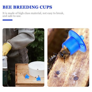 100 бр Royal Jelly Terrace Американски бази за инкубация на пчели Бази за инкубация на пчели Стилни инструменти Пластмасово развъждане
