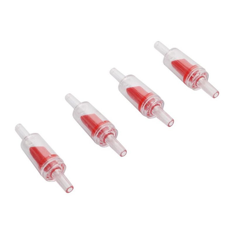 5 tk ühesuunaline tagasilöögiga 4 mm tagasilöögiklapp, vastupidav akvaariumi kodune kalapaagi niisutuspumba tagasilöögiklapi pistikud