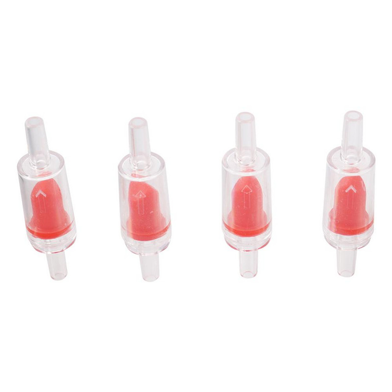 5 tk ühesuunaline tagasilöögiga 4 mm tagasilöögiklapp, vastupidav akvaariumi kodune kalapaagi niisutuspumba tagasilöögiklapi pistikud