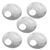 5 vnt 7 cm bitininkystės įrankiai bičių avilio ventiliacijos lizdo durelių narvas Apvalios skylės avilio įranga įėjimo diskas aviliai Plieninis nerūdijantis K9X0