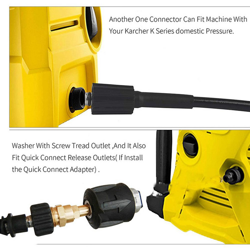M22 adaptera augstspiediena mazgātāja šļūtenes adaptera spiediena caurules ātrā savienotāja pārveidotāja stiprinājums K sērijas augstspiediena mazgātājam 2023
