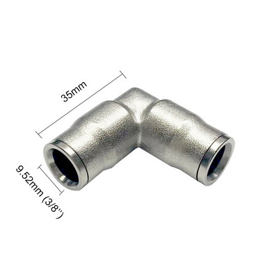 Visokotlačni mesing 3/8" sučelje Slip Lock Quick Connector T-koljeno Ravni spoj s mlaznicama Priključci sustava za zamagljivanje sjedala