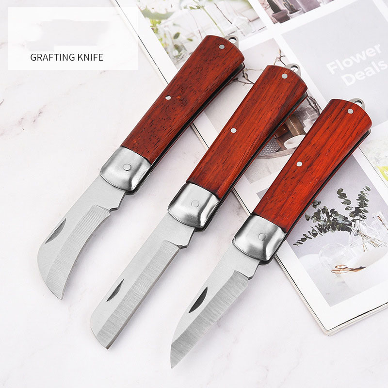 Skiepijimo įrankiai Sulankstomas skiepijimo genėjimo peilis Profesionalus sodo sulankstomas skiepijimo peilis genėjimo sodinukų medžio pjovimo įrankis