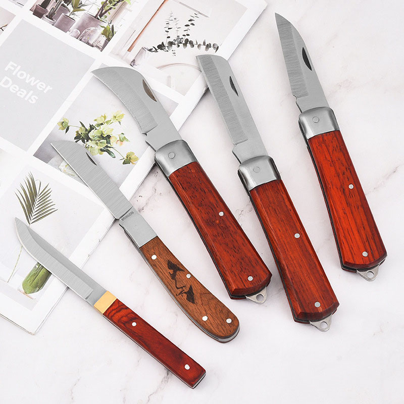 Skiepijimo įrankiai Sulankstomas skiepijimo genėjimo peilis Profesionalus sodo sulankstomas skiepijimo peilis genėjimo sodinukų medžio pjovimo įrankis