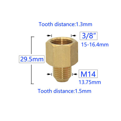 Žalvaris 1/2" 3/4" M14 M18 M22 3/8" vyriška moteriška sriegio jungtis taisymas vario vandens čiaupo skalbimo mašinos vonios mova