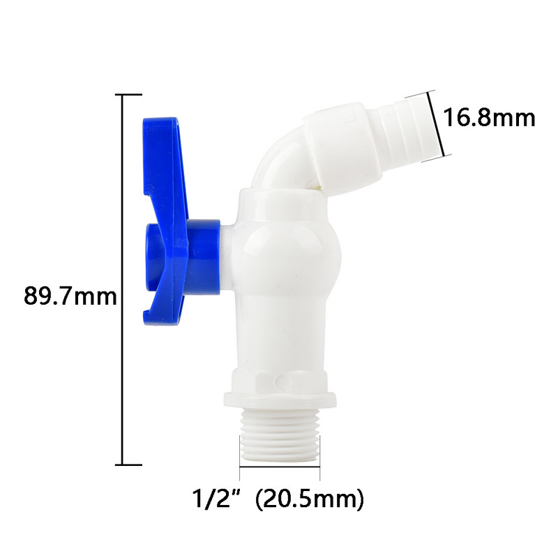 1/2 3/4 1 collas vītnes krāna vārsts zivju tvertnes krāna adaptera montāžas drenāžas jaucējkrāns akvārija vārsts 1 gab.
