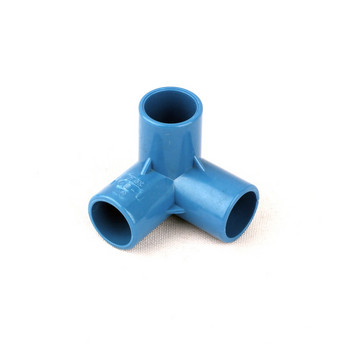 2 τμχ Εσωτερική διάμετρος 20mm PVC Tee 3 Way for Garden Hose Connector Λευκά/Γκρι/Μπλε Πλαστικά εξαρτήματα