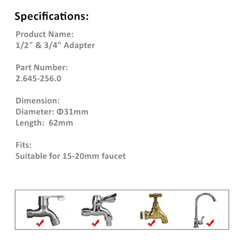 ALWAYSME jaucējkrāna šļūtenes adapteris Karcher dārza laistīšanai