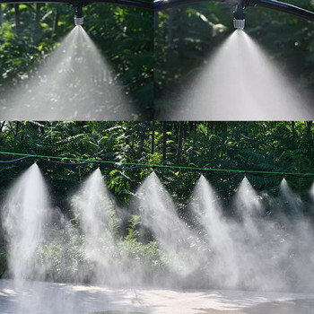 20 τμχ Ακροφύσιο ομίχλης Garden Dripper Spryaer Ρυθμιζόμενο σύστημα άρδευσης με σταγόνες Ατομικός ψεκαστήρας για πότισμα βεράντας