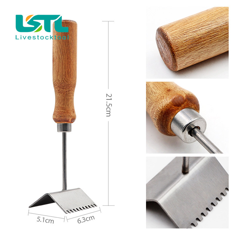Beekeeping Hive Shovel Bee Honey Fork Scraper Ξύλινη λαβή Εργαλείο μελισσοκομίας Bee Honeys Shovel Beekeeping Supplies
