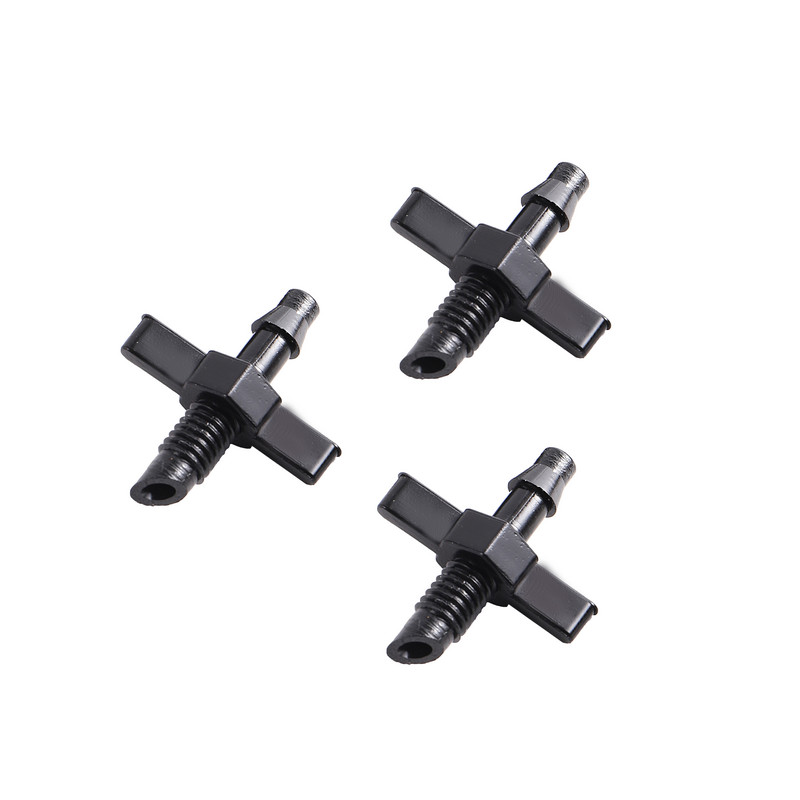 1/4" spygliuočio iki 6 mm sriegio tiesi jungtis Sodo drėkinimo vamzdžio žarnos jungiamosios detalės PVC vamzdžių laistymo jungties priedai 20 vnt.