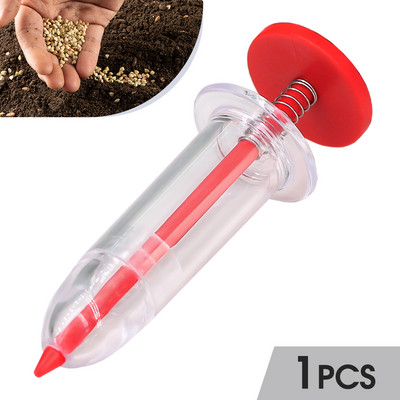 Mini Sower Hand-held Garden Sowing Supplie Εργαλείο Spring Flower Gardening Vegetable Seed Dispenser Syringe Seeder Light Compact