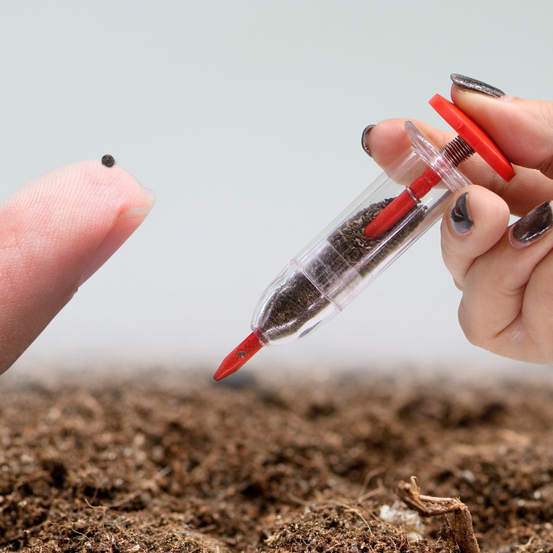 Mini Sower Hand-held Garden Sowing Supplie Εργαλείο Spring Flower Gardening Vegetable Seed Dispenser Syringe Seeder Light Compact