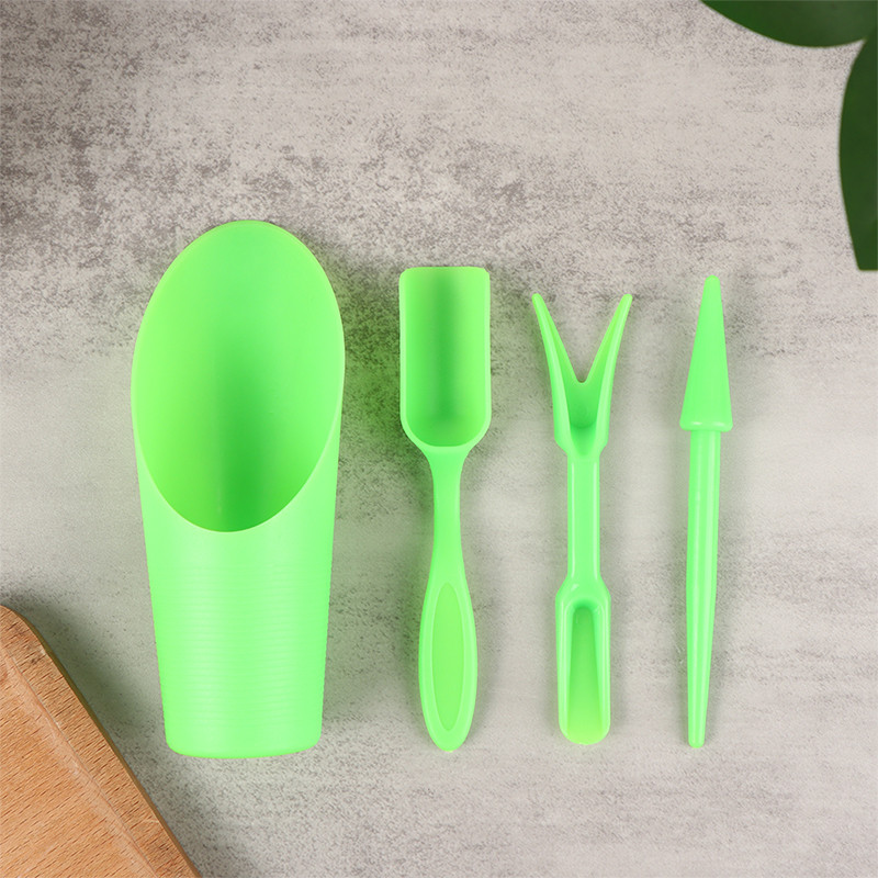 4 τεμάχια/Σετ DIY Φτυάρι σποράς Κουβάς Σετ φυτευτών κήπου Bonsai Succulents Seedlings Εργαλείο διάτρησης Φύτευση κηπουρικής Προμήθεια Gadget