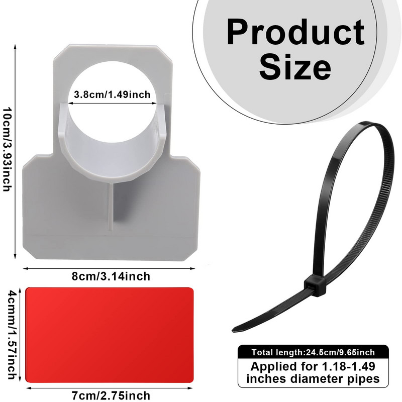 30–38 mm peldbaseina caurules stiprinājuma turētāja stiprinājuma balsti Intex Bestwa virszemes šļūtenes izvades kronšteinam ar kabeļa saiti