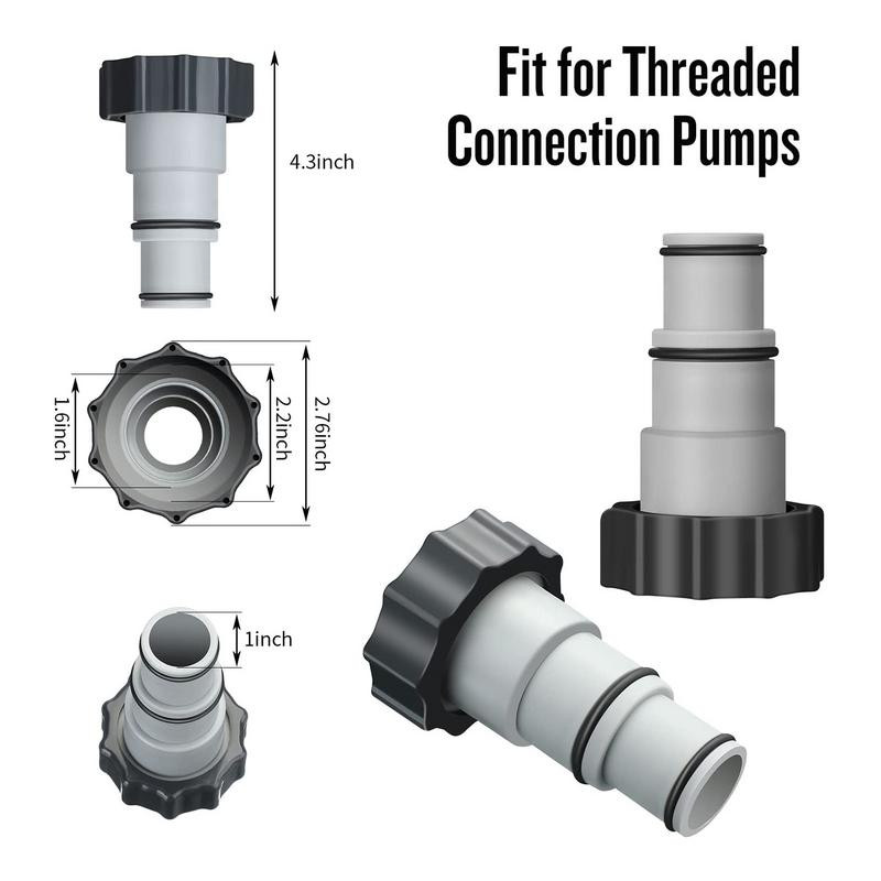 Rezerves šļūtenes adapteris AW/apkakle vītņotiem savienojuma sūkņiem Šļūtenes adapteris virzuļa vārstam un baseina notekas baseina piederumiem
