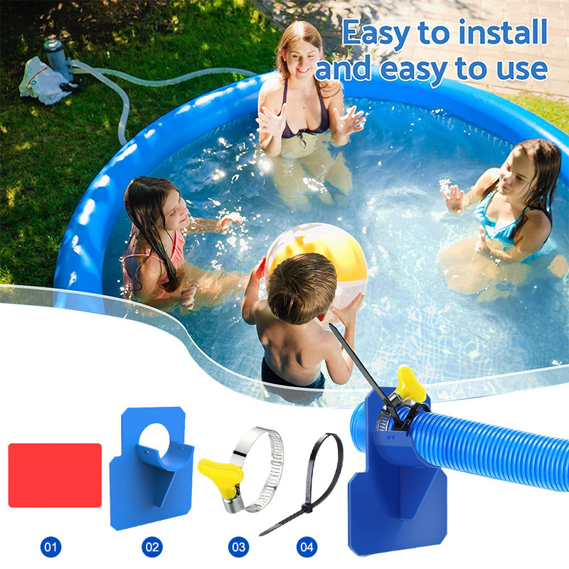 Suport de fixare pentru țeavă Intex pentru țeavă pentru piscină Suport de fixare pentru furtun pentru piscină cu prindere de cablu pentru accesorii pentru piscină Intex Bestwa