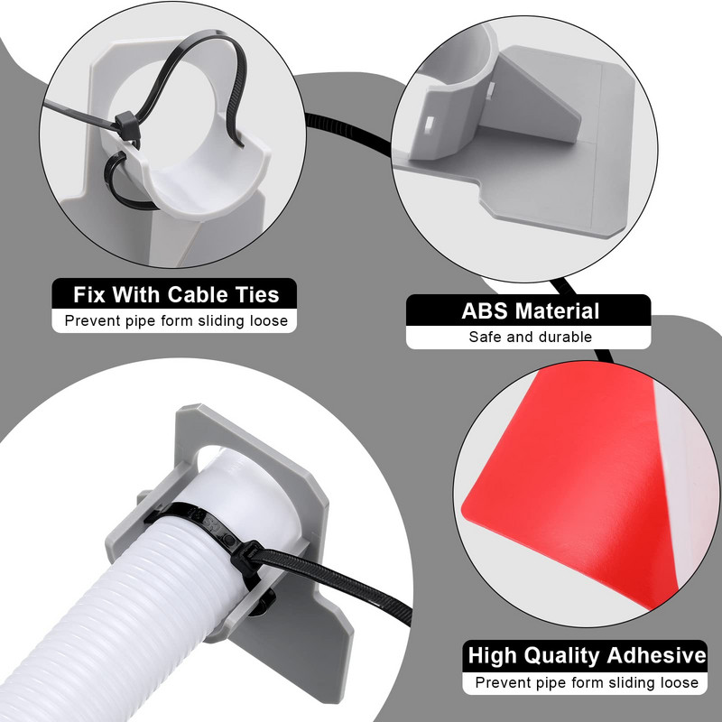 Suport de fixare pentru țeavă Intex pentru țeavă pentru piscină Suport de fixare pentru furtun pentru piscină cu prindere de cablu pentru accesorii pentru piscină Intex Bestwa