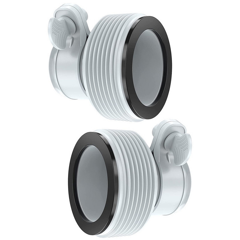 2PCS Προσαρμογέας σωλήνα πισίνας 1,25 ιντσών σε 1,5 ίντσας Σφιγκτήρας προσαρμογέα σωλήνα τύπου Β στα εξαρτήματα Μετατροπέας για Αντλία φίλτρου αναβάθμισης πισίνας Intex