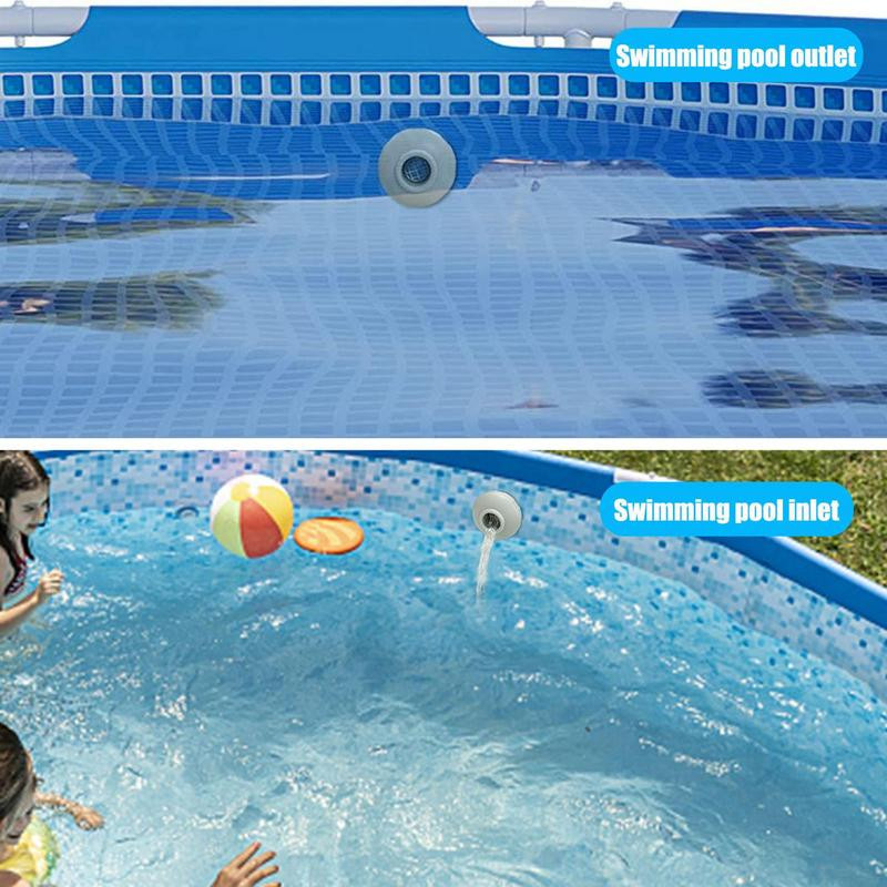 Peldbaseina izplūdes ūdens strūklas savienotāja sprauslu komplekts Spraudņa sietiņš baseina rezerves daļas mājas, dārza un zemes baseiniem