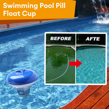 Πλωτή πισίνα Χημικό Floater Tablets Chlorine Bromine Floating Dispenser Applicator Swimming Spa Hot Tub Supplies