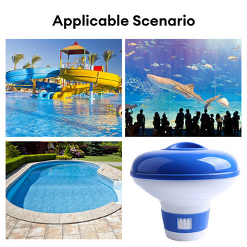 Πλωτή πισίνα Χημικό Floater Tablets Chlorine Bromine Floating Dispenser Applicator Swimming Spa Hot Tub Supplies