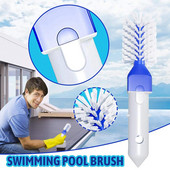 Plaukimo baseino kampinis šepetys Baseino žingsnio valymo apvalūs šepečiai, skirti antžeminiam ir požeminiam baseino sūkurinei voniai SPA