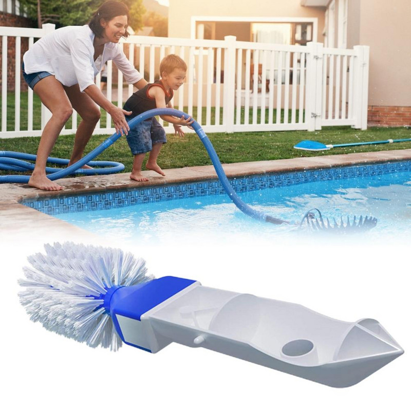 Plaukimo baseino kampinis šepetys Baseino žingsnio valymo apvalūs šepečiai, skirti antžeminiam ir požeminiam baseino sūkurinei voniai SPA