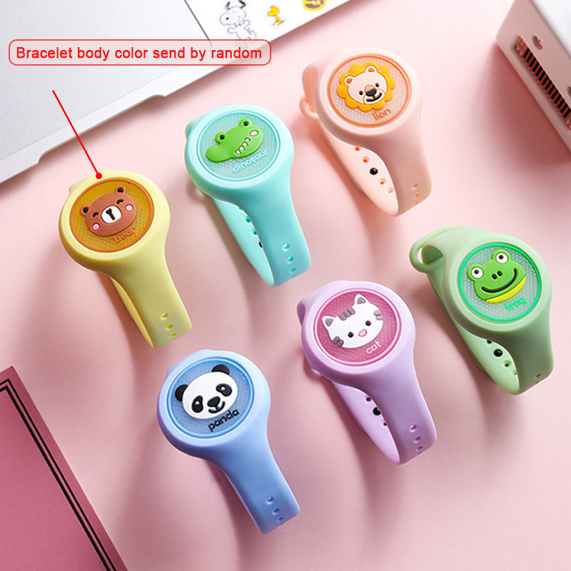 Armas sääsetõrjekäevõru Multifilmi lastele veekindel silikoonist sääsetõrje putukavastased käevõrud juhuslikud värvid