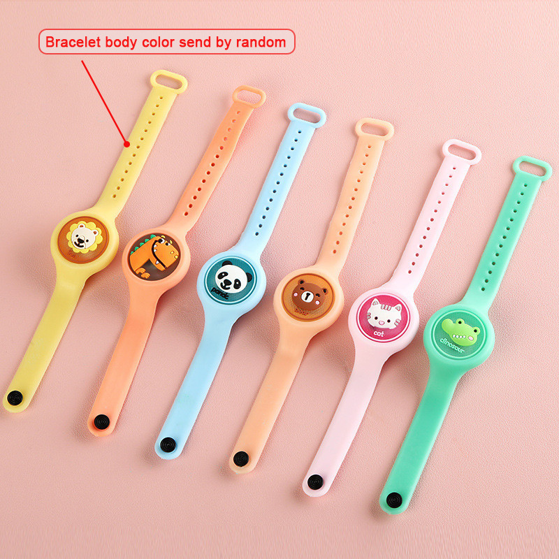 Armas sääsetõrjekäevõru Multifilmi lastele veekindel silikoonist sääsetõrje putukavastased käevõrud juhuslikud värvid