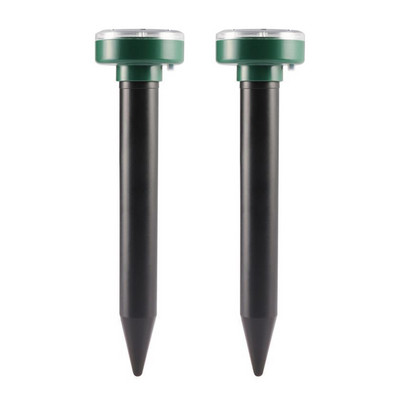 Napelemes egér vakondriasztó ultrahangos, hangos kártevőirtó kerti elektronikus LED-es lámpa Farm Yard kígyó egerek rágcsálóriasztó eszköz