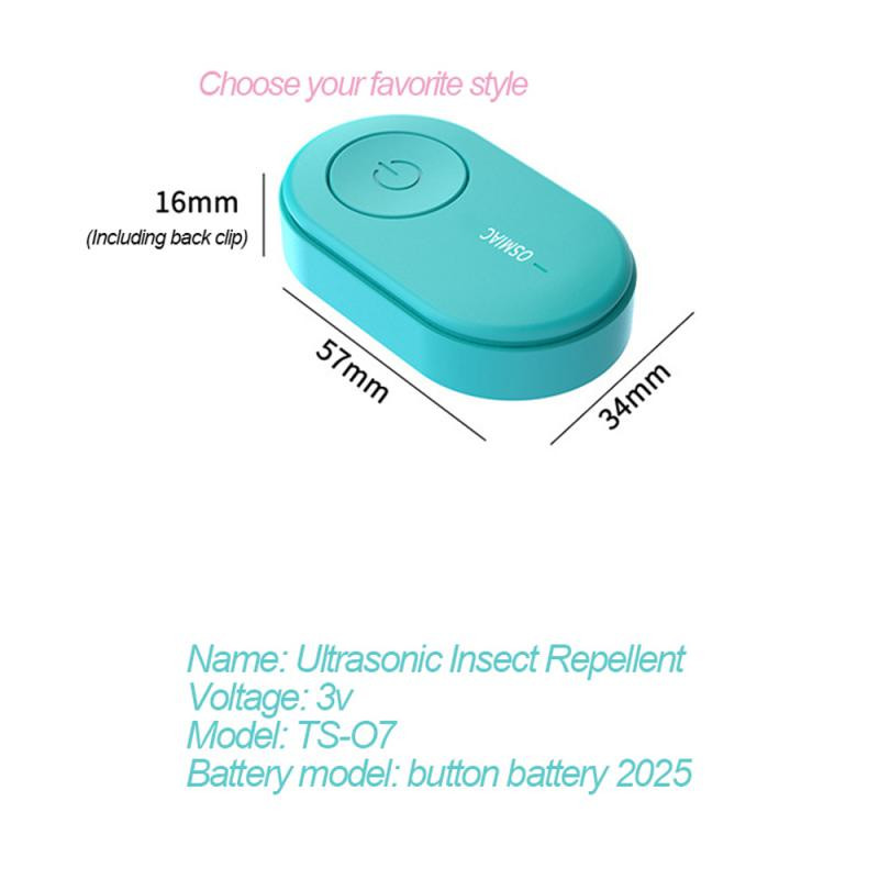 Nešiojamas ultragarsinis repelentas su baterijomis elektroninis uodus atbaidantis pelės voras tarakonas insekticidas vabzdžių kenkėjas