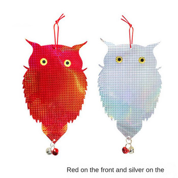 Διπλής όψης Laser Reflective Bird Repellent New Owl Shape Agricultural Orchard Garden Bird Repellent Scare Bird Μπαλκόνι