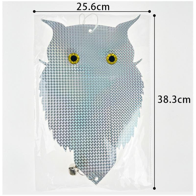 Διπλής όψης Laser Reflective Bird Repellent New Owl Shape Agricultural Orchard Garden Bird Repellent Scare Bird Μπαλκόνι
