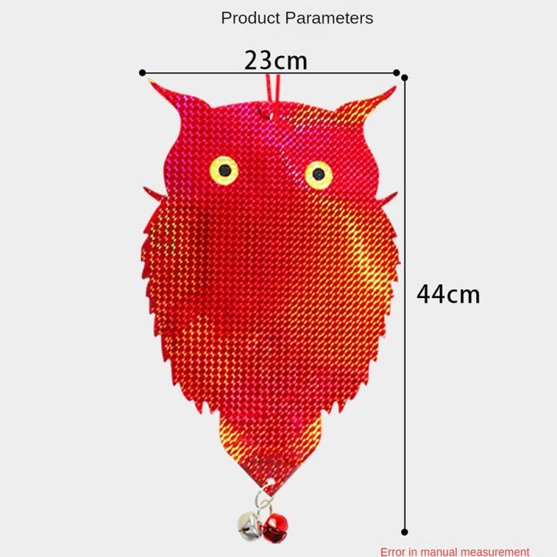 Διπλής όψης Laser Reflective Bird Repellent New Owl Shape Agricultural Orchard Garden Bird Repellent Scare Bird Μπαλκόνι