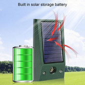 500mAh Χρήσιμο Deer Bird Snake Υπερήχων Απωθητικό Ζώων Συσκευή Πράσινο Ευέλικτο που αναβοσβήνει κόκκινο φως για να απομακρύνει τον λύκο