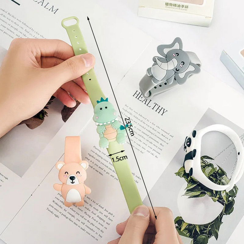 Narukvice protiv komaraca za djecu Slatki crtani silikonski narukvice za ubijanje insekata protiv komaraca Narukvica s trakom protiv komaraca Na otvorenom