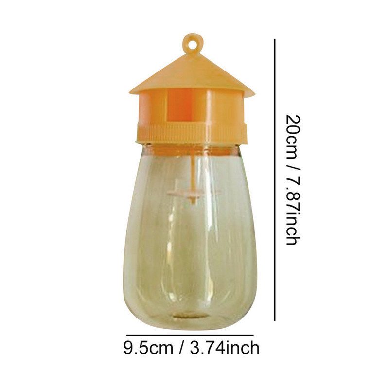 1 Gb lapseņu slazds, augļu mušu mušas, karājošs medus slazdu ķērājs, kas iznīcināts bez indēm, pakarināms kokā, kaitēkļu kontroles rīks