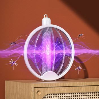 Πτυσσόμενο ηλεκτρικό κουνουπιοκτονία Fly Swatter Παγίδα USB Επαναφορτιζόμενη ρακέτα κουνουπιών Εντομοκτόνο με UV Light Zapper Bug