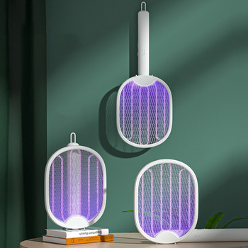 Πτυσσόμενο ηλεκτρικό κουνουπιοκτονία Fly Swatter Παγίδα USB Επαναφορτιζόμενη ρακέτα κουνουπιών Εντομοκτόνο με UV Light Zapper Bug