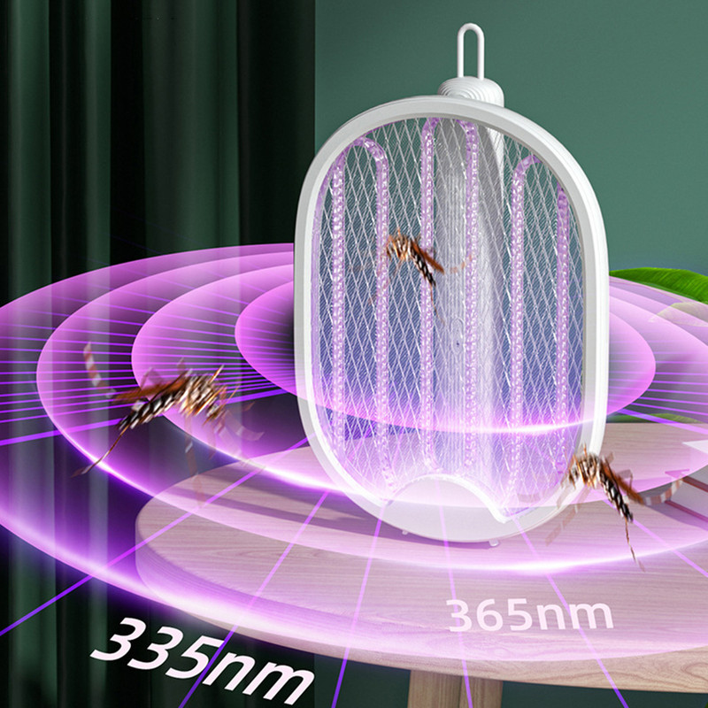 Sulankstomas elektrinis uodų naikintuvo gaudyklė, USB įkraunama uodų raketė vabzdžių žudikė su UV šviesos užtrauktuku
