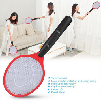 Electric Fly Swatter Killer Κουνουπιών Απώθηση παρασίτων Bug Zapper Ρακέτα Kills Electric Suquito Anti Fly Long Handle Summer Triple