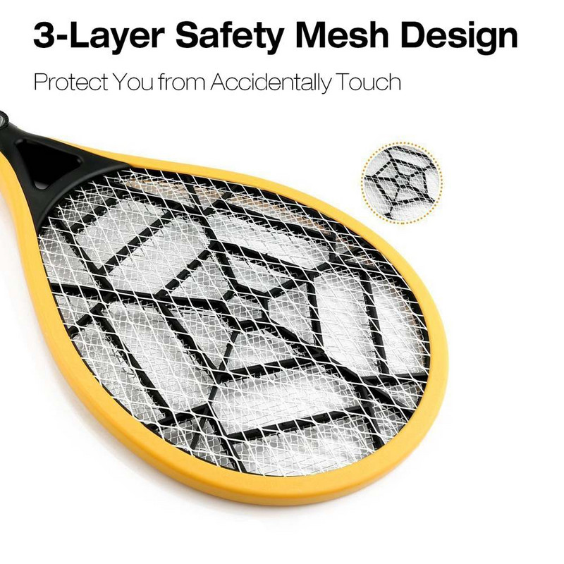 Električna reketa protiv komaraca Killer Fly Insect Zapper Bat Ručna bežična prijenosna kontrola za spavaće sobe Američki utikač